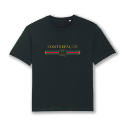 T-shirt CONTREFAÇON "GÇ" Noir